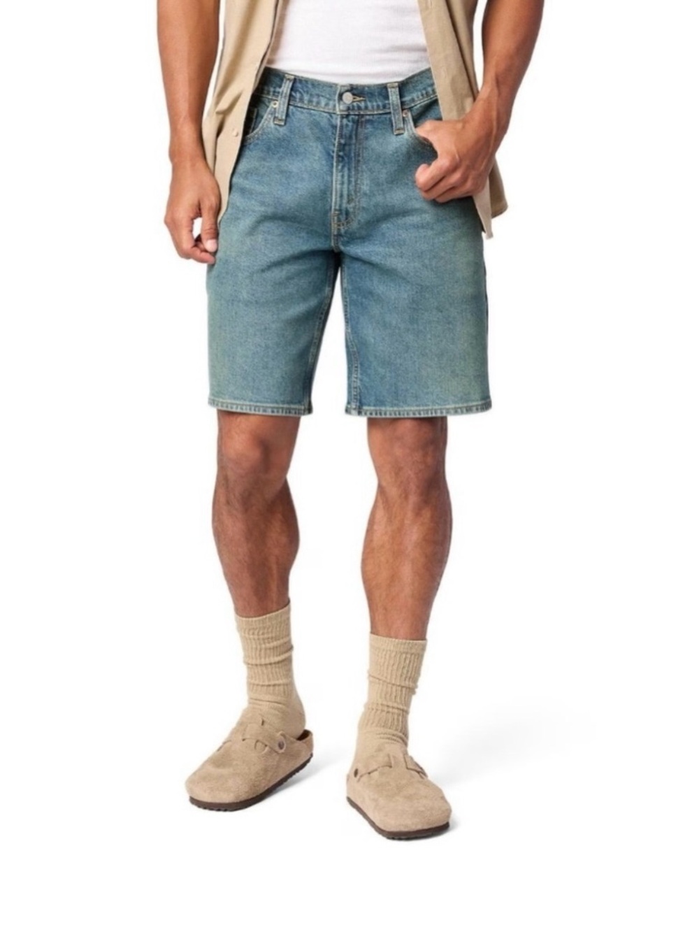 Classic Denim Jean Shorts For Men